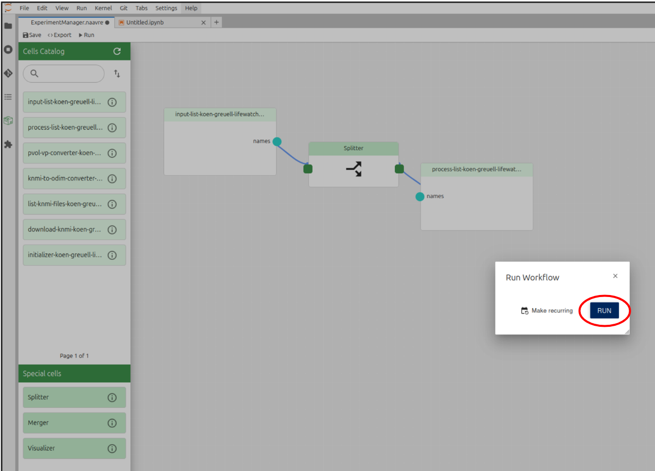 Experimenter Manager