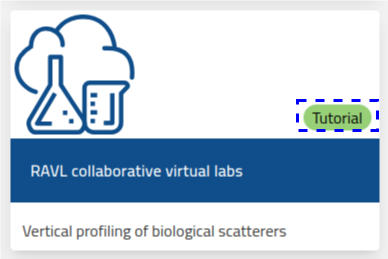 Virtual lab with tutorial